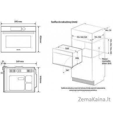 Mikrobangų krosnelė Samsung NQ5B4313GBS 3