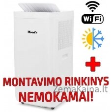 Mobilus kondicionierius Woods MILAN 9K WiFi DUO (02168) + montavimo rinkinys Woods LANGUI (01991)