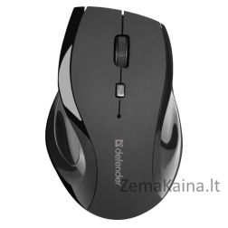 MOUSE DEFENDER ACCURA MM-295 RF BLACK OPTICAL 1600DPI 6P