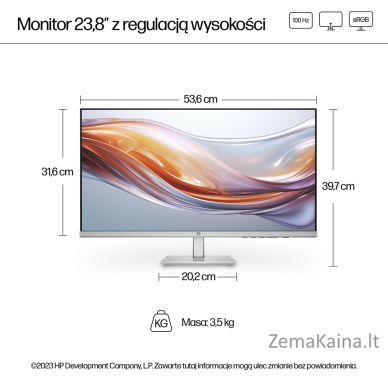 MONITOR HP LED IPS 23,8" 524sh (94C19E9) 100Hz 11