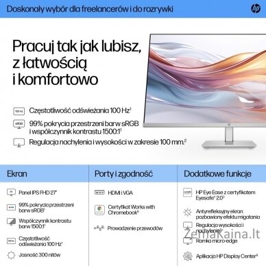 MONITOR HP LED IPS 27" 527sh (94C50E9) 100Hz 9