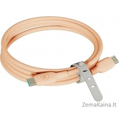 Motorola Silicone Cable C-C 5A 2m, Peach Fuzz 1