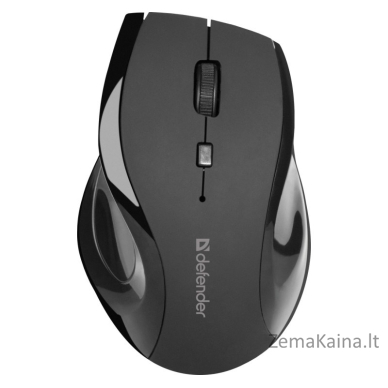 MOUSE DEFENDER ACCURA MM-295 RF BLACK OPTICAL 1600DPI 6P 1