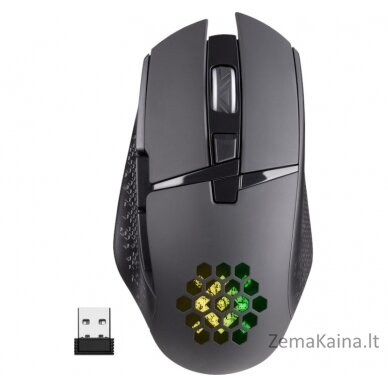 MOUSE DEFENDER GM-514 GLORY OPTIC RF RGB 3200dpi 7P BLACK