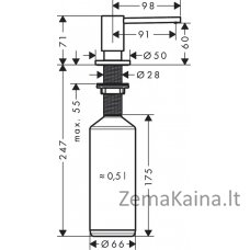 Muilo dozatorius Hansgrohe A41 40438000