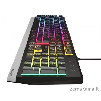 Natec GENESIS Rhod 300 RGB US Žaidimų klaviatūra USB Juoda 4