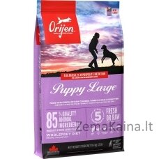 Orijen Puppy Large 11,4 kg Šuniukas Viščiukas, Žuvis, Kalakutiena