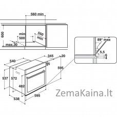 Orkaitė Whirlpool W9I OM2 4S1 H