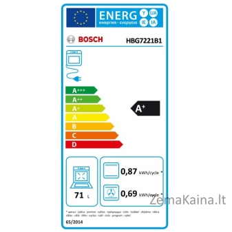 Orkaitė Bosch HBG7221B1 1