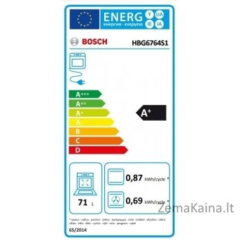 Orkaitė BOSCH HBG6764S1 6