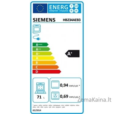 Orkaitė  Siemens HB234AEB3 2