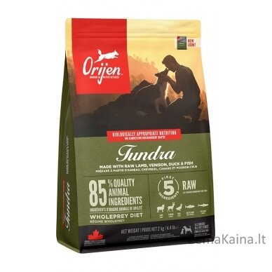 Orijen Tundra 2 kg Universalus Antis, Su elniena