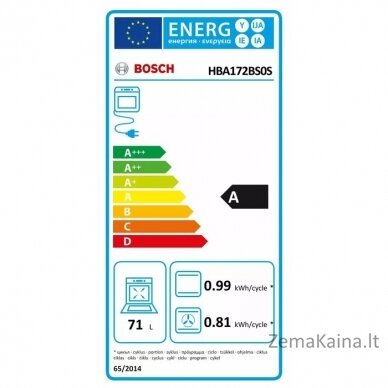 Orkaitė Bosch HBA172BS0S 3