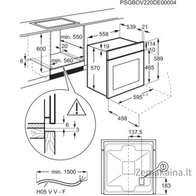 Orkaitė ELECTROLUX EOF3H50BK 2