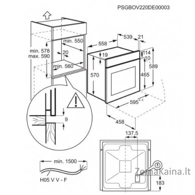 Orkaitė Electrolux EOF3H50BX 4