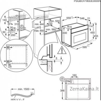 Orkaitė Electrolux EVM8E08Z 3