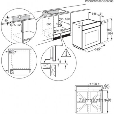 Orkaitė Electrolux KOEAP31WT 1