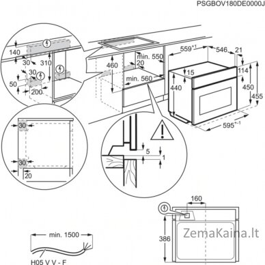 Orkaitė Electrolux KVLAE00WT 1