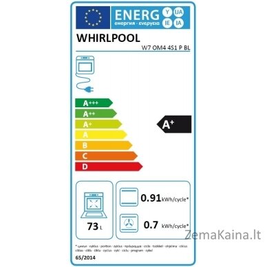 Orkaitė Whirlpool W7 OM4 4S1 P BL 1