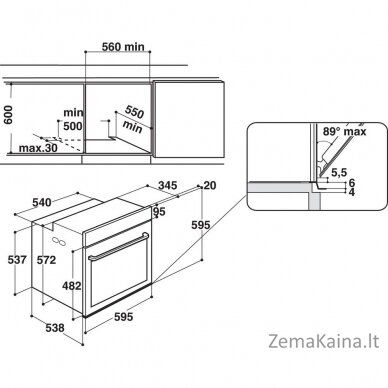 Orkaitė Whirlpool W9I OM2 4S1 H 1