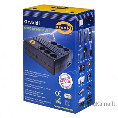 ORVALDI 900SP USB LINIJINIS INTERAKTYVUSIS UPS 5