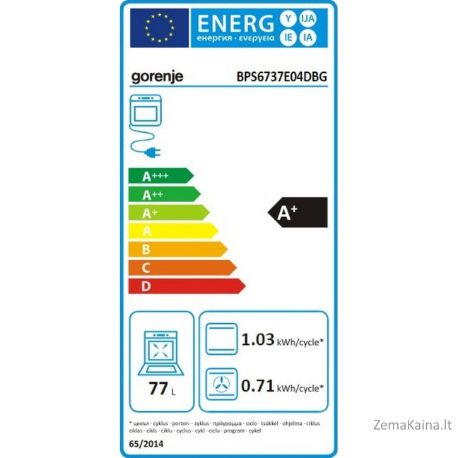 Orkaitė Gorenje BPS6737E04DBG 3