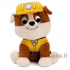 PAW PATROL Pliušinis šuniukas-patrulis RUBBLE, 15cm