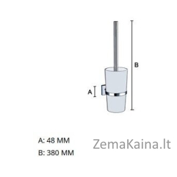 Pakabinamas wc šepetys Smedbo House RX333