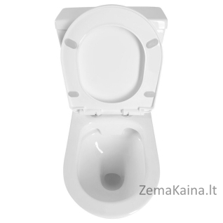 Pastatomas klozetas Aqualine Jalta Rimless PB103WR su lėtaeigiu dangčiu