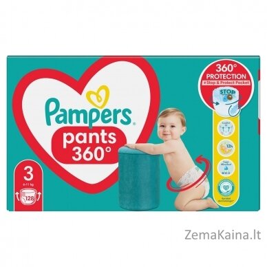 Pampers Pants Boy/Girl 3 128 pc(s) 2