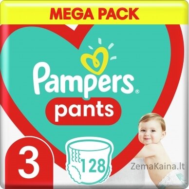 Pampers Pants Boy/Girl 3 128 pc(s)