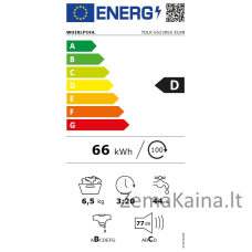 Per viršų pakraunama skalbimo mašina WHIRLPOOL TDLR 65230SS EU/N