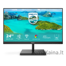 Philips E Line 245E1S/00 LED display 60,5 cm (23.8") 2560 x 1440 pikseliai 2K Ultra HD LCD Juoda