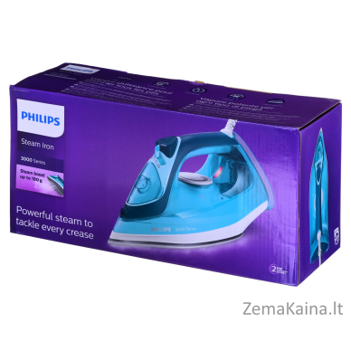 Philips 3000 series DST3030/70 lygintuvas Garinis lygintuvas Keraminis padas 2400 W Turkis 7