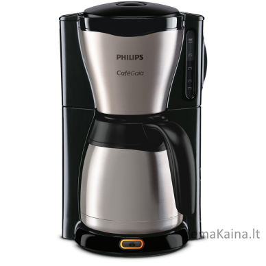 Philips Café Gaia Collection Metalo spalvos kavos aparatas su terminiu ąsočiu 1