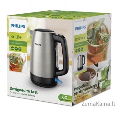 Philips Daily Collection HD9350/90 elektrinis virdulys 1,7 L 2200 W Nerūdijančiojo plieno 2