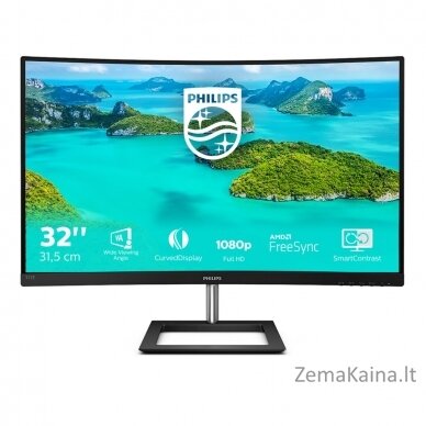 Philips E Line 322E1C/00 LED display 80 cm (31.5") 1920 x 1080 pikseliai „Full HD“ LCD Juoda 10