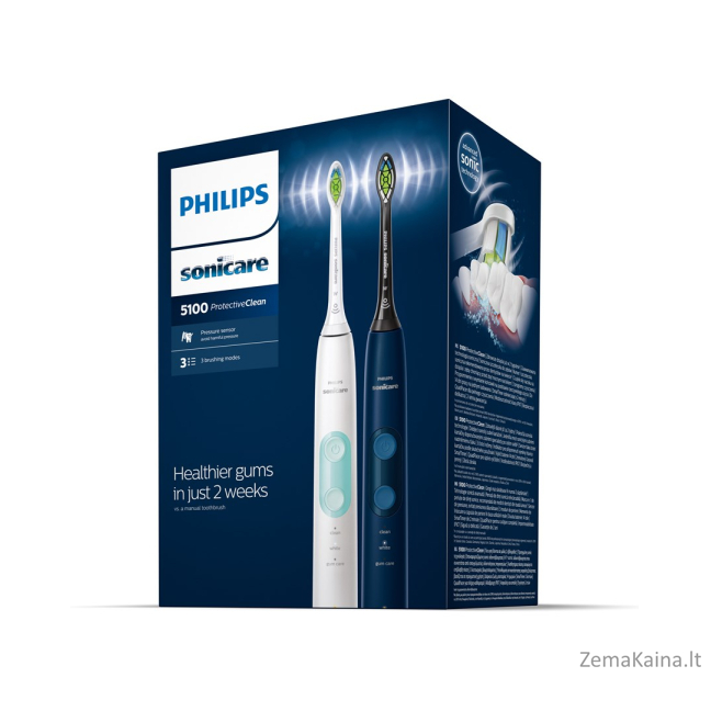 Philips 4500 series ProtectiveClean 5100 HX6851/34 elektrinis dantų šepetėlis 3