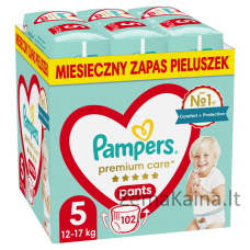 Pieluchy PAMPERS Premium PANTS MTH rozm 5 (12-17kg) 102szt