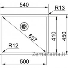 Plautuvė Franke Box BXX 110-50/ BXX 210-50 (127.0375.273