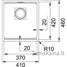 Plautuvė Franke Kubus 2 KNG 110-37 125.0512.451