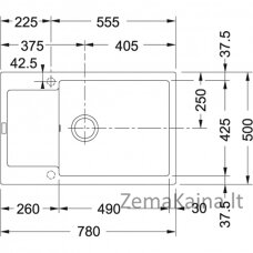 Plautuvė Franke MRG 611-78XL balta 114.0479.022