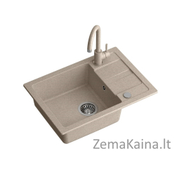 Plautuvė su maišytuvu Quadron GO SMART, TQ6244GSBEZ, smėlio