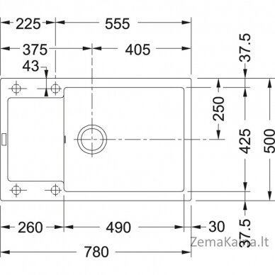 Plautuvė FRANKE MRG 611-78 XL 114.0479.030 1