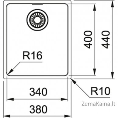 Plautuvė Franke MRX 210-34 127.0531.915 1