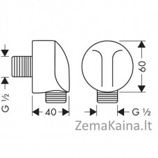 Potinkinė jungtis dušui HG Fix fit 27454000