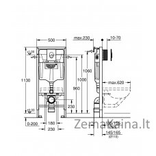 Potinkinis WC rėmas Grohe Rapid SL 3in1 38722001