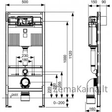 Potinkinis WC rėmas Tece 9300302