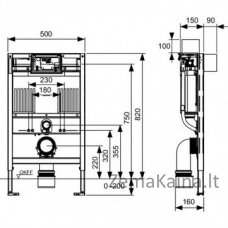 Potinkinis WC rėmas Tece 9300380