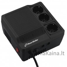 PowerWalker AVR 1000 įtampos reguliatorius 3 AC išvestis(ys / čių) 180-264 V Juoda